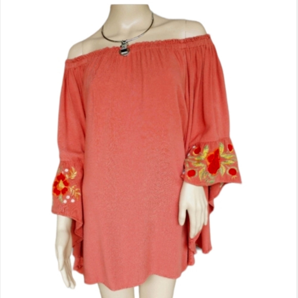 Umbgee off Shoulder Embroidered Top Size L